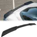 Rear Spoiler Wing Compatible with 2005-2013 Chevy Chevrolet Corvette C6 ZR1 H Style Rear Trunk Lid Wing Spoiler (Carbon Fiber)