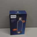 PHILIPS Carbonating Bottles ADD916/37, 1L Twin Pack Reusable PET Sparkling Water Bottles Compatible Sparkling Water Maker, 2 Pack for ADD4902BKOQ/37, ADD4902WHOQ/37 and ADD4901GROQ/37, ADD4901BKOQ/37 (Bottles-Metal-Silver)