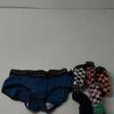 INNERSY Womens Underwear Cotton Hipster Panties Mid Rise Briefs Wide Waistband 6 Pack (Medium, Fancy Checkers)