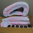 Rainbow Cute Cat Tree for Indoor Cat Tower with Scratching Post Modern Activity House Hammock Hanging Ball Condo with Board
