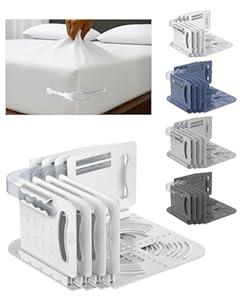 Tug Proof Bed Sheet Holders Set Keep Sheets Firm & Tight , Fitted Mattress Corners, College Dorm Room Essentials For Girls , White Lock Keepers King Queen Bedding Daily Accessories Rv Bedroom Gifts