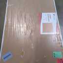 VIZ-PRO Large Cork Bulletin Board, 96 X 48 Inches, Wall-Mounted Corkboard with Silver Aluminium Frame for School, Office, and Home 8' X 4'