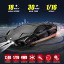 RC Drift Car, Drifting RC Car 1/24 4WD Drift Cars Remote Control 2.4GHz Racing RC Vehicle with LED Lights and Drifting Tires Racing Sport Toy Cars for Adults Boys Kids, 8-10 inches