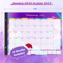 Gannyfer Desk Calendar 2026-2027 - 18 Month Large Desk Calendar 2026, Use January 2026 to Jun 2027, 22" x 17" Desktop Pad Calendar, Office Supplies Perfect for Planning and Organizing In Your Home, School or Office