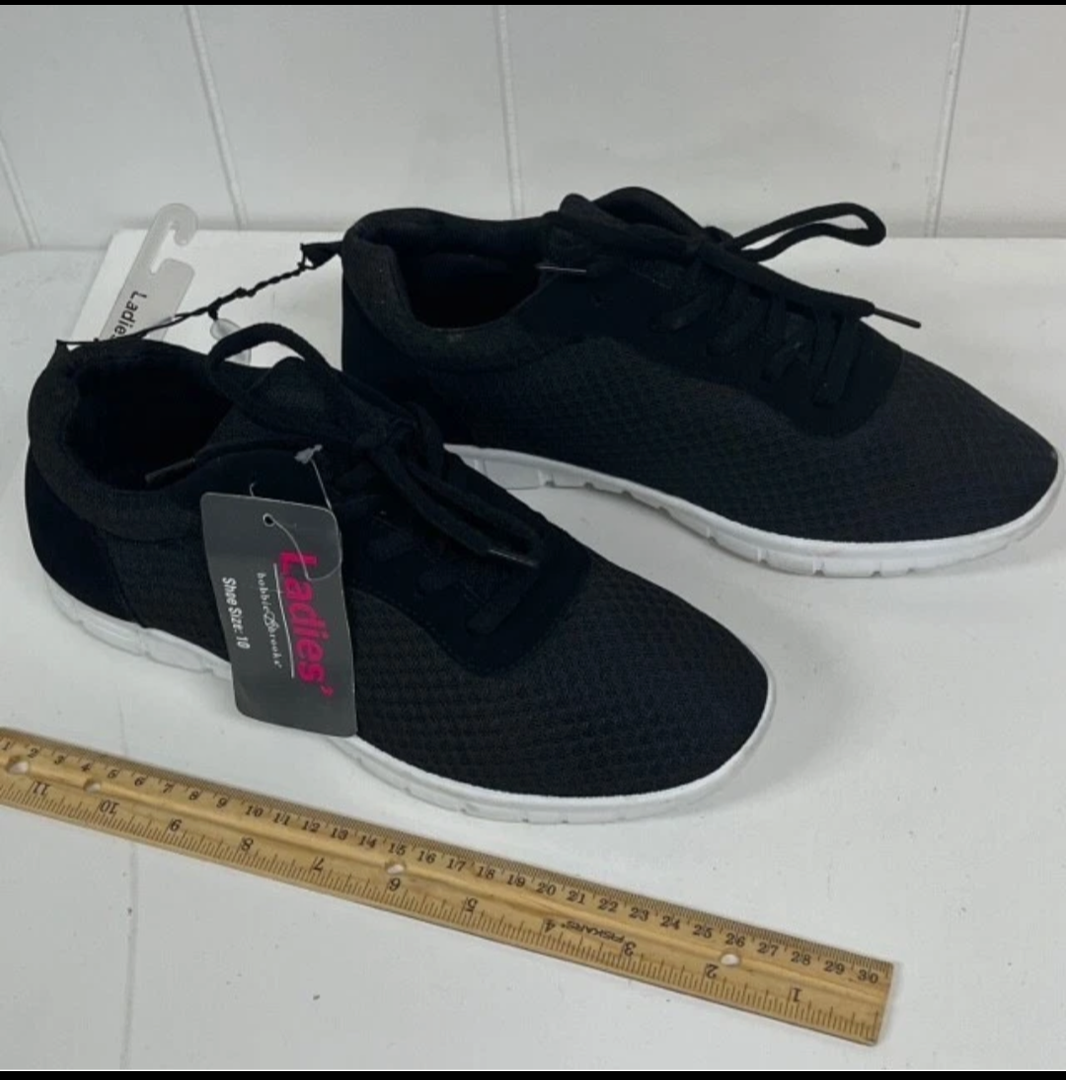 Bobbie Brooks Sneakers Womens Size 10 Black New