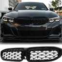 G20 Grill - Black Kidney Grille Compatible With 2019-2022 3 Series G20 316i/318i/320i/328i/330i/335i/340i Gloss Black Diamond