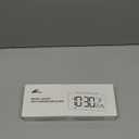 Netzu Alarm Clocks for Bedrooms, Digital Clock with Date Temperature and Weekday, Manual DST, Snooze, 2 Alarms, 4 Volumes for Living Room Home Bedside Desk (Black)