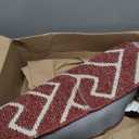 Kitchen Rugs Sets of 2-Colorful Non Slip Kitchen Mats for Floor-Thick,Moroccan Style Kitchen Decor Floor Mat Runner Carpet for Hallways Entryway Laundry Washable(20"x32"+20"x48",Red)