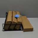 SpaceAid Spice Rack Organizer with 28 Spice Jars, 386 Spice Labels, Chalk Marker and Funnel Set for Cabinet, Countertop, Pantry, Cupboard or Door & Wall Mount - 28 Jars, 13.4" W  10.8" H, Black