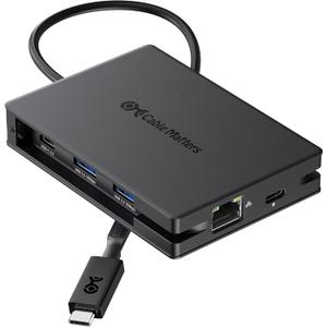 Cable Matters 8-in-1 USB C Hub Multiport Adapter with Dual 4K@60Hz HDMI, 140W PD Charging, Gigabit Ethernet, 10Gbps Data Transfer: 2X USB-C & 1x USBA 3.2 Ports (Support ONE External Display on MacOS)