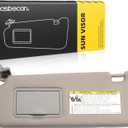Dasbecan Grey Left Driver Side Sun Visor Compatible with Hyundai Sonata 2005 2006 2007 2008 2009 2010 Replaces# 852013K010QD 85202-0A750-QSQQH