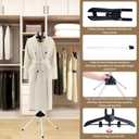 Garment Steamer Stand for Clothes - Garment Hanger for Steaming, Steam Rack for Clothes, Steam Iron with Stand, Including Ironing Gloves, Clothes Rac, Hair Remover