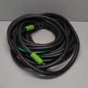 Hybrid Garden Hose 5/8 IN. x 50 FT, Heavy Duty, Lightweight, Flexible with Rotatable Grip Handle and Solid Brass Fittings