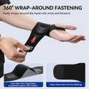 Ultra-Thin Wrist Brace Support for Carpal Tunnel, Wrist Brace for TFCC Tears, Elastic Wrist Wraps for Sports Work Typing Sleeping, Wrist Straps for Weightlifting, Golf, Tendonitis, Arthritis (Black)