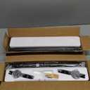 YaFex Curtain Rods 2 Pack 32-58 Inch, Heavy Duty 1 Inch Curtain Rod, Black Short Adjustable Window Treatment Rods, Modern Design, Easy Installation