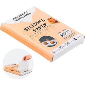 Parchment Paper Sheets 300Pcs, 12x16 inches Non-Stick Baking Paper, Precut Parchment Paper for Baking, Cooking, Grilling, Frying and Steaming, Fit for Quarter Sheet Pans