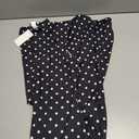 Milumia Women's Polka Dots Maxi Tank Dress Vintage Mock Neck Sleeveless Elegant Long Dresses Black Medium