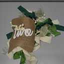 Two Wild Highchair Banner - Safari Jungle 2nd Birthday Party Decorations, Woodland 2nd Birthday Bunting, Green Brown Forest Highchair Banner, Nature Theme Party Decorations Supplies (Green)