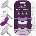 Keywing Key Turner Aids 4-Pack - Ergonomic Key Holder for Arthritis, Elderly, and Weak Hands | Easy Grip | Mobility Aids for Yale-Style Keys