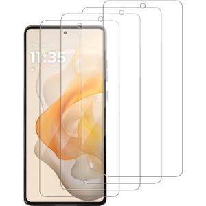 4 Pack Glass Screen Protector Compatible for Motorola Moto G Stylus 5G (2024) / XT2419 [9H Hardness]-HD Screen Tempered Glass, Scratch Resistant,Easy Install [Case Friendly]