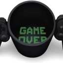 Coffee Mugs,Ceramic Mugs, 380mL Creative Game Over Coffee Mug 3D Game Controller Handle Mug Milk Tea Mugs Gameboy Birthday Teacups (Size : A)