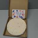 Nook Theory 4 Pack Reusable Bamboo Plates - Non-Toxic Toddler and Kids Plate, Dishwasher Safe, Not Microwavable Dinnerware (Celebration 8")