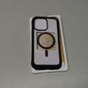 Miracase Glass Series Designed for iPhone 14 Pro Max Case 6.7 Inch, Upgrade Full-Body Magnetic Case with Built-in 9H Tempered Glass Screen Protector, with Camera Lens Protector, Magnetic Black