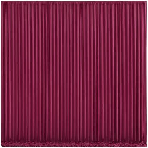 10x10 Burgundy Backdrop Curtain for Parties Wedding Wrinkle Free Maroon Photo Curtains Backdrop Drapes Fabric Decoration for Birthday Engagement Ceremony 5ft x 10ft,2 Panels