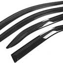 Window Visor Compatible with 2007-2011 Toyota Camry, Slim Style Acrylic Smoke Tinted Sun Rain Wind Guards Shield Vent by IKON MOTORSPORTS, 2008 2009 2010