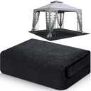 Drydiet 11x11ft Outdoor Gazebo Mat Waterproof Tent Rugs Foldable Portable Floor Blanket for Gazebo Picnic Hiking Lawn Outdoor Supplies Garden