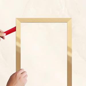 Mirror Gold Molding Trim (16.4ft x 1.2inch) Peel and Stick Trim Glossy Finish Self-Adhesive Stainless Steel DIY Accent for Mirror Frame,Wall,Ceiling,Floor,Door,Window,Furniture Edges