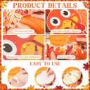 Containlol Fall Thanksgiving Bulletin Board Set Autumn Harvest Classroom Decorations Cutout for Door Wall School Supplies(Colorful,Small Turkey)
