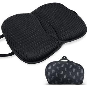Portable 3D Breathable Seat Cushion  Foldable, Soft & Lightweight for Airplane Travel Stadium Cushion