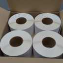 L LIKED 4000 Thermal Labels 4" x 6" Perforated Industrial Thermal Shipping Labels with 3" Core, (Commercial Grade)