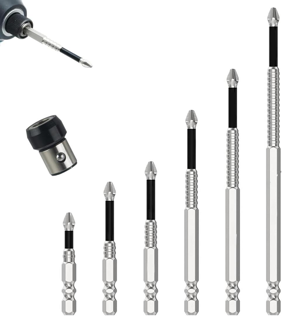 High-Magnetic screwdriver Drill Bit Set，Strong Magnetic Durability Screwdriver Drill Bit Set，Anti-Slip Electric Screwdrivers Set
