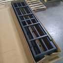 Full Over Full Bunk Bed Frame with Noise Reduced Design, Heavy Buty Floor Bunk Bed with Build in Ladder for Kids, Teens, No Box Spring Needed, Not Include Mattress