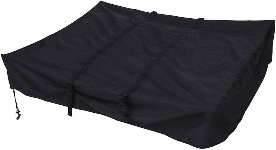 Roof Top Tent Cover RV Travel Trailer Cover 420D Oxford Cloth Waterproof Dust Cover UV Protection Storage Bag Roof Top Tents Camper Cover for Car Camping Black 143X120x28cm