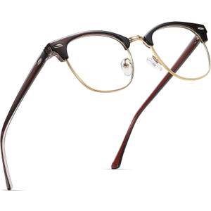 Blue Light Blocking Glasses for Woman/Men Computer Bluelight Glasses Womens/Mens (B-dark Brown)