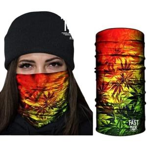 7 x Tubular Face Mask, Breathable Fabric, Tubular Bandana 100% Polyester Microfiber Face Protection with SPF 40 for Men and Women - (Welcome to the Hi Life Neck Gaiter)