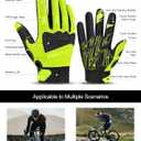 INBIKE Mountain Bike Gloves for Men Knuckle Guard Padded Men's Cycling Gloves Breathable for MTB Motocross Racing Dirtbike