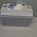 Renogy Deep Cycle AGM 12 Volt 100Ah Battery, 3% Self-Discharge Rate, 1100A Max Discharge Current, Safe Charge Appliances for RV, Camping, Cabin, Marine and Off-Grid System, Maintenance-Free