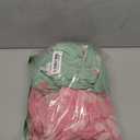 Simple Joys by Carter's Girls' 2-Pack Loose-fit Fleece Footed Pajamas (8, Mint Green Horses/Raspberry Red Floral)