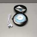 Ultrathin Upgraded Food Grade Silicone Travel Foldable Electric Kettle Boil Dry Protection Portable with Dual Voltage and Separable Power Cord,555ML 110-220V US Plug (Blue)