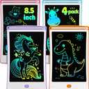 4 Pack LCD Writing Tablet, 8.5 Inch Colorful Toddlers Drawing Tablet for Kids, Creative Doodle Board Drawing Pad, Toy Birthday Gift for 3-6 Year Old Girls Boys (Blue&pink&purple&orange)