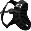 NATURELUX Weighted Vest with Reflective Stripe and Adjustable Buckle Straps, Black, 5 lbs