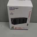 50 Port 200 Watt (40A) USB Charging Station, High Power Fast Charger Block, Multiple Desktop Charging Station with Smart IC Protection, Suitable for Hotels, Schools, Offices & Retail Stores