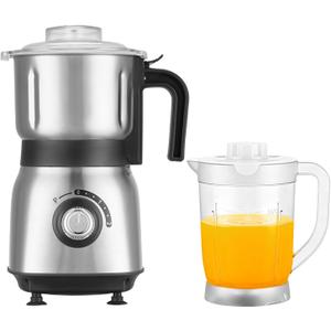 Mixer Grinder For Kitchen - Dry Grinding Cup For Grinding Spices, Nuts, Grains, And Coffee. Comes With A 750ml Fruit Juicer Cup.(Black+cup)