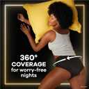 Always ZZZ Overnight Disposable Period Underwear for Women Size S/M, 360 Degrees Coverage, 7 Count