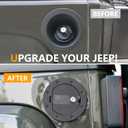 Gas Cap Cover for Jeep Wrangler JK 2007-2018, Fuel Filler Door Locking Gas Tank Cap Cover Compatible with 2007-2017 Jeep Wrangler JK & Unlimited Sport Rubicon Sahara - US Flag
