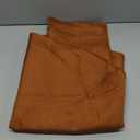 Fall Farmhouse Round Table Cloth for Indoor/Outdoor, Harvest Thanksgiving Faux Linen Washable Tablecloth Cover for Party Dining & Kitchen Table Decor (60 Inch,Round (2-4 Seats),Burnt Orange)